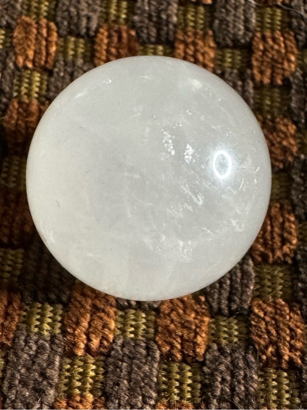 Gemstone Sphere Set_Howlite, Milky Qrtz, Strawberry Quartz & Dragon Blood Jasper - Picture 5 of 11